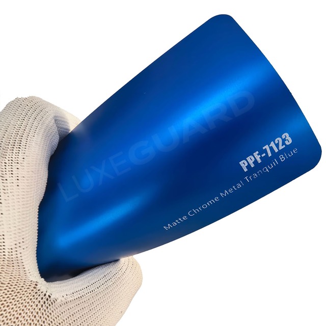 Matte Chrome Metal Tranquil Blue
